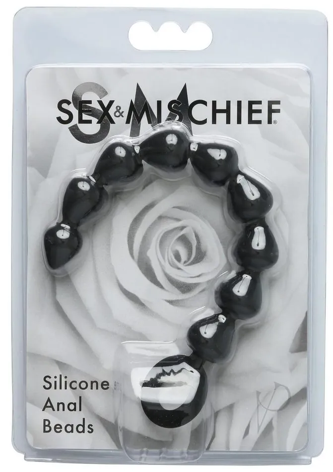 Sex And Mischief Anal Sex and Mischief Silicone Anal Beads Black