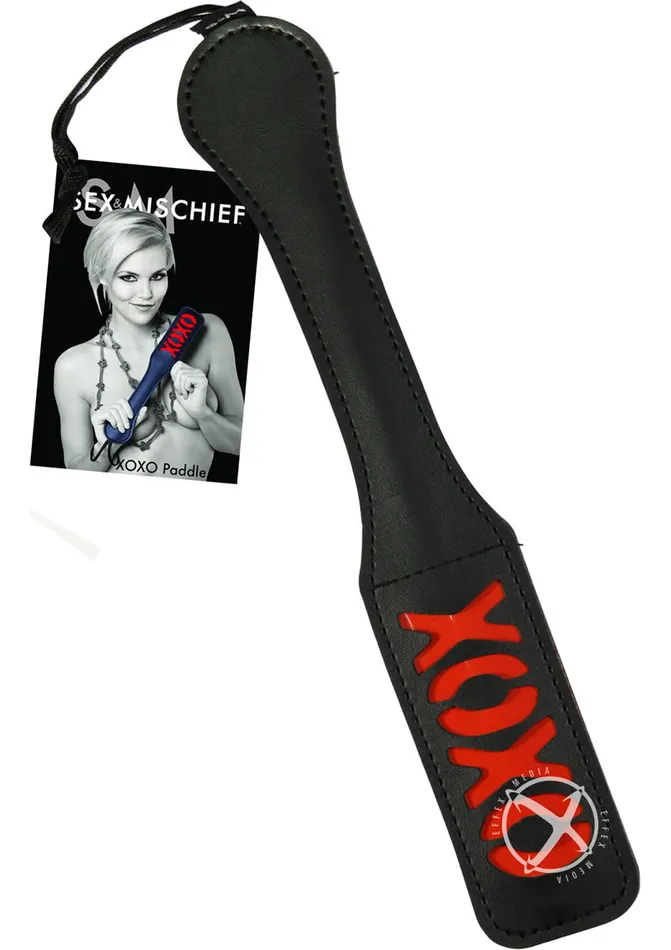 Sex And Mischief Anal Sex and Mischief XOXO Paddle 12in Black