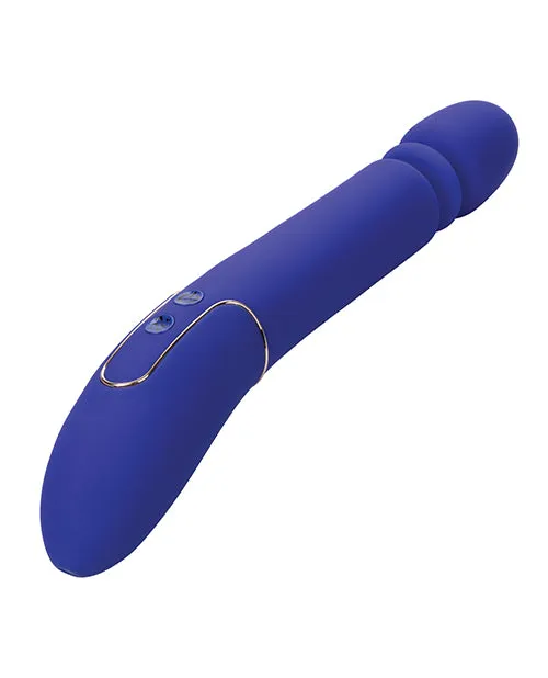 Shameless Shameless Slim Thumper Silicone Rechargeable Thrusting Vibrator Blue Vibrators Shameless Shameless Slim Thumper Silicone Rechargeable Thrusting Vibrator Blue Vibrators