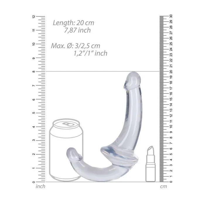 Shots Toys Realrock 20 cm Clear Strapless Dildo Dildos