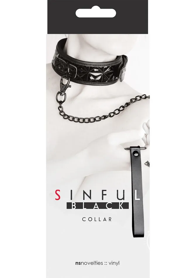 Sinful By Ns Novelties Anal Sinful 2in Collar Black
