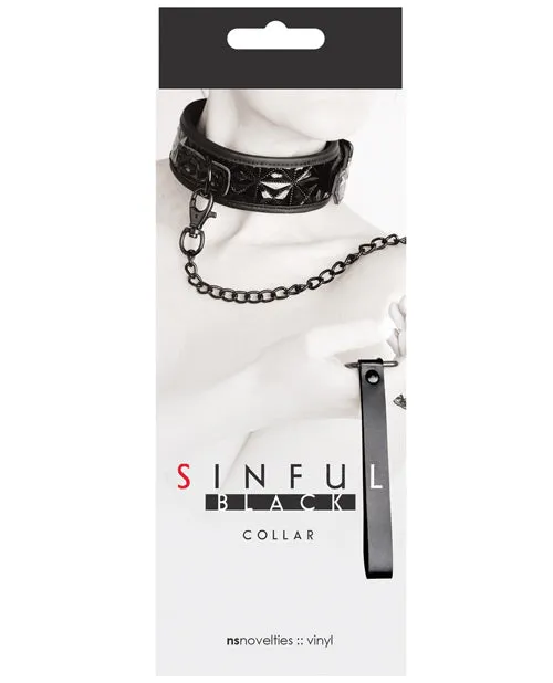 Sinful By Ns Novelties Anal Sinful 2in Collar Black Sinful By Ns Novelties Anal Sinful 2in Collar Black
