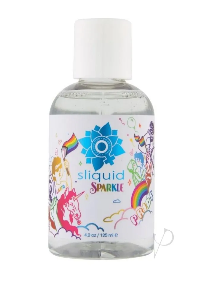 Sliquid Sparkle Pride Water Based Lubricant 42oz Sliquid Female Sex Toys