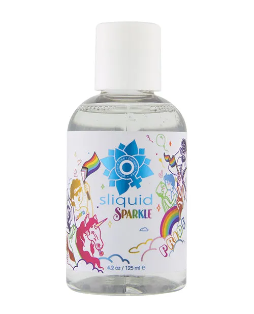 Sliquid Sparkle Pride Water Based Lubricant 42oz Sliquid Female Sex Toys