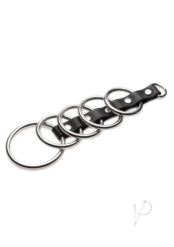 Strict Leather Anal Cock Gear Gates of Hell Chastity Device BlackSilver