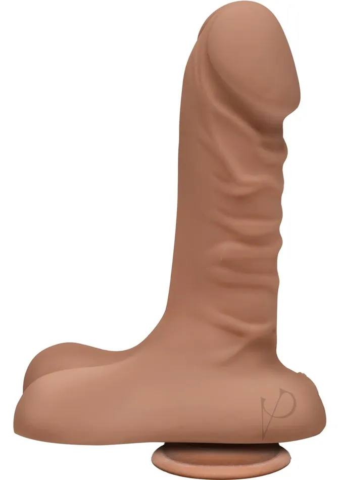 The D Female Sex Toys The D Super D Ultraskyn Dildo with Balls 6in Caramel The D Female Sex Toys The D Super D Ultraskyn Dildo with Balls 6in Caramel