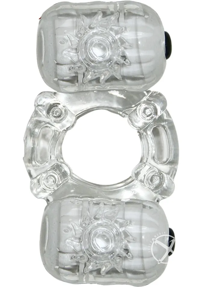 The MachO Crystal Collection Partners Pleasure Vibrating Cock Ring Clear Macho Male Sex Toys The MachO Crystal Collection Partners Pleasure Vibrating Cock Ring Clear Macho Male Sex Toys