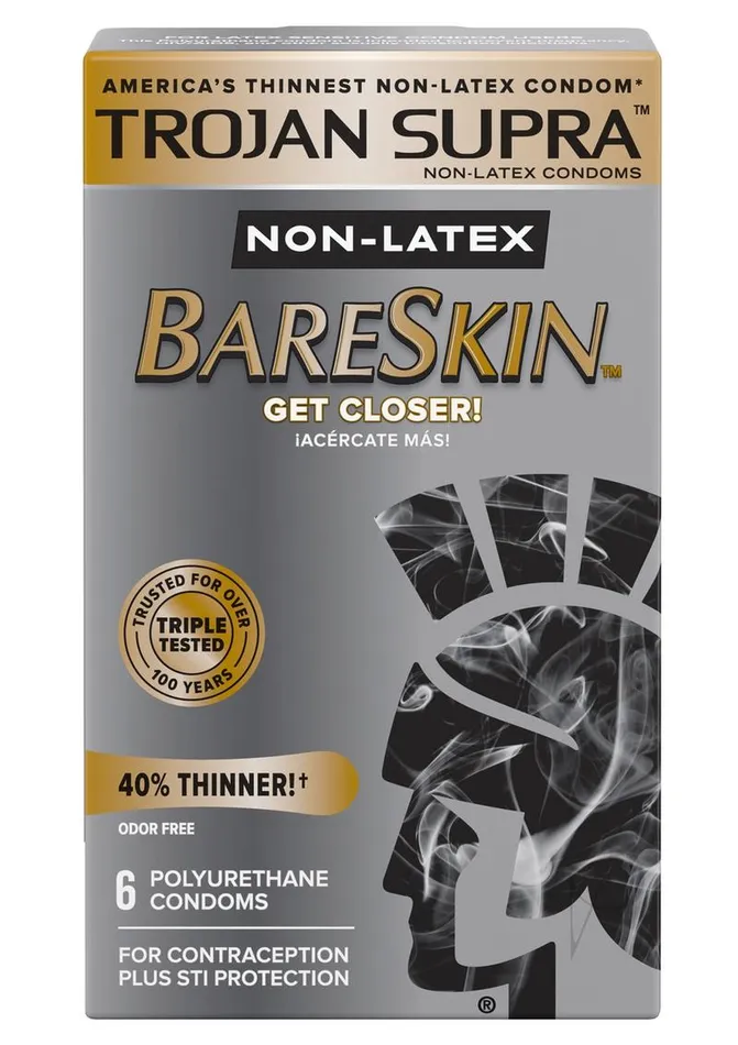 Trojan Enhancers Trojan Condom Supra Microsheer Non Latex Lubricated 6 Pack Trojan Enhancers Trojan Condom Supra Microsheer Non Latex Lubricated 6 Pack