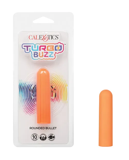 Turbo Buzz Turbo Buzz Rechargeable Rounded Bullet Orange Female Sex Toys