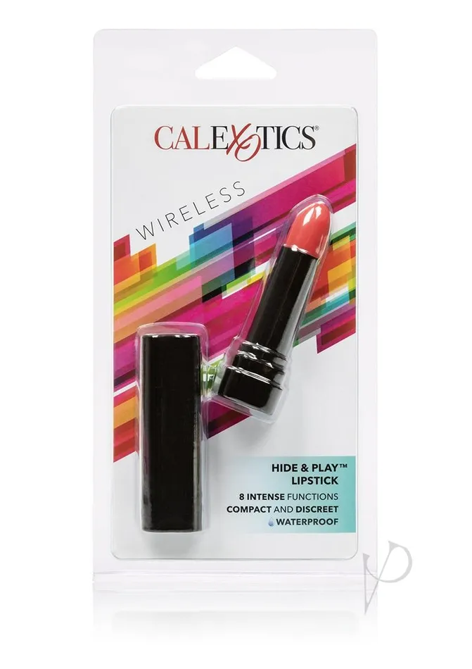 Vibrators Bullets Hide and Play Lipstick Discreet Vibrator 325in Red