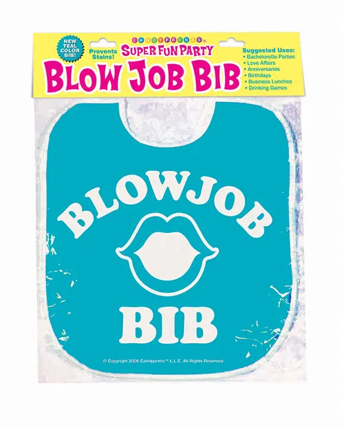 Vibrators Candyprints Party Blow Job Bib Teal Vibrators Candyprints Party Blow Job Bib Teal