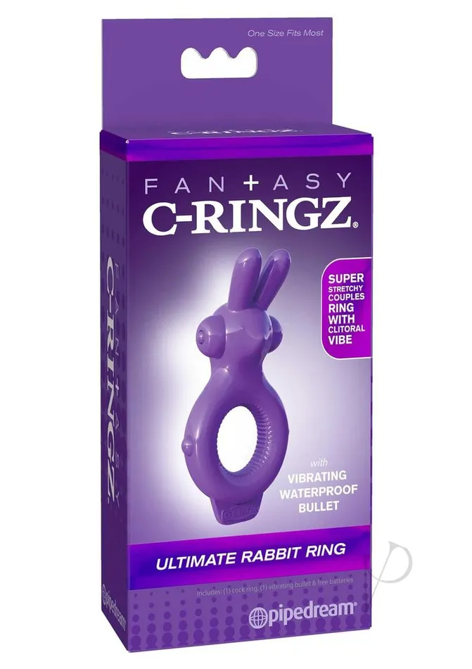 Vibrators Fantasy C Ringz Fantasy CRingz Ultimate Rabbit Cock Ring Purple