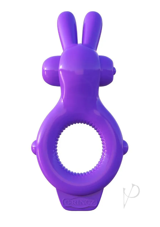 Vibrators Fantasy C Ringz Fantasy CRingz Ultimate Rabbit Cock Ring Purple