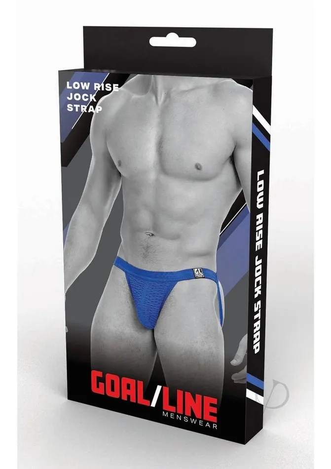 Vibrators Goal Line Goal Line Low Rise Jockstrap LargeXLarge Blue