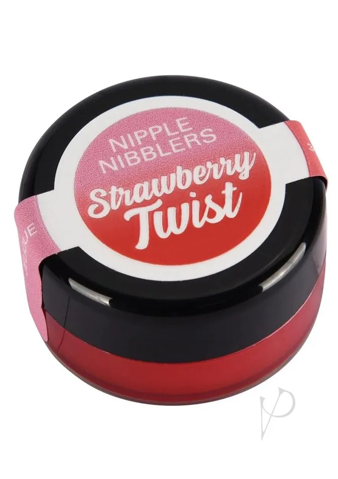Vibrators Jelique Jelique Nipple Nibblers Cool Tingle Balm Strawberry Twist 3 gm 1 pc Vibrators Jelique Jelique Nipple Nibblers Cool Tingle Balm Strawberry Twist 3 gm 1 pc