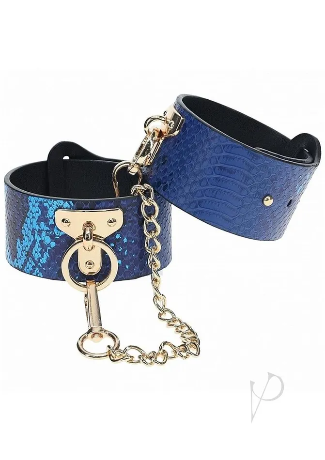 Vibrators Ouch Ouch Florence Collection Leg Cuffs Blue