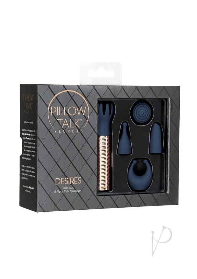 Vibrators Pillowtalk Pillow Talk Secrets Desires Rechargeable Silicone Bullet Set 6 Piece Navy BlueRose Gold Vibrators Pillowtalk Pillow Talk Secrets Desires Rechargeable Silicone Bullet Set 6 Piece Navy BlueRose Gold