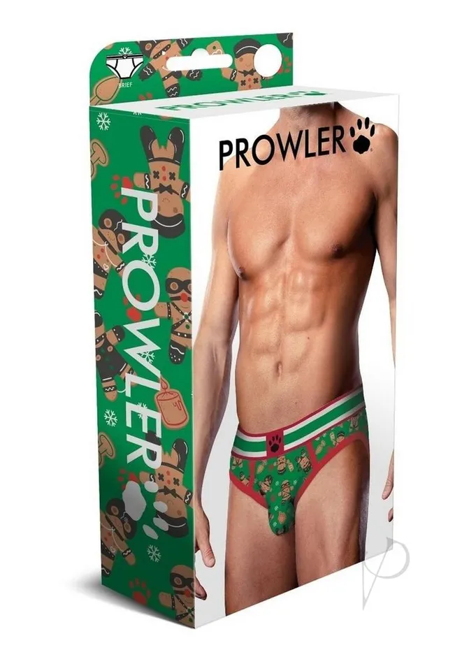 Vibrators Prowler Prowler Gingerbread Brief XLarge GreenRed