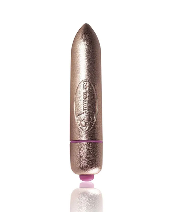 Vibrators Rocks Off Rocks Off Precious Golden Passion Colored RO80 mm Bullet 7 Speed Gold Vibrators Rocks Off Rocks Off Precious Golden Passion Colored RO80 mm Bullet 7 Speed Gold