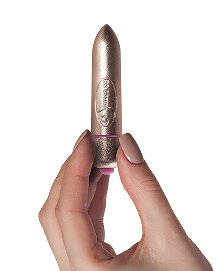 Vibrators Rocks Off Rocks Off Precious Golden Passion Colored RO80 mm Bullet 7 Speed Gold Vibrators Rocks Off Rocks Off Precious Golden Passion Colored RO80 mm Bullet 7 Speed Gold