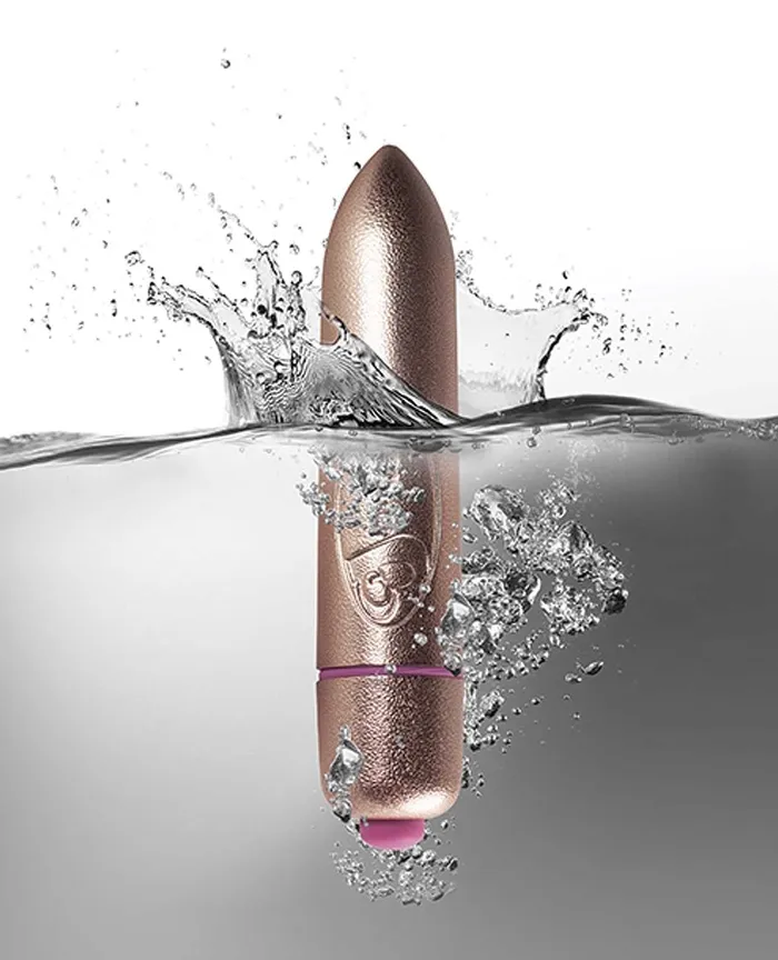 Vibrators Rocks Off Rocks Off Precious Golden Passion Colored RO80 mm Bullet 7 Speed Gold Vibrators Rocks Off Rocks Off Precious Golden Passion Colored RO80 mm Bullet 7 Speed Gold