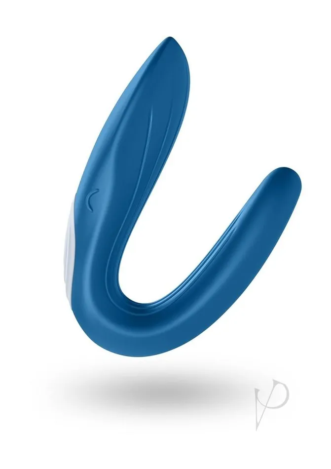 Vibrators Satisfyer Double Whale Silicone USB Rechargeable Couples Vibrator Blue Satisfyer Vibrators Satisfyer Double Whale Silicone USB Rechargeable Couples Vibrator Blue Satisfyer