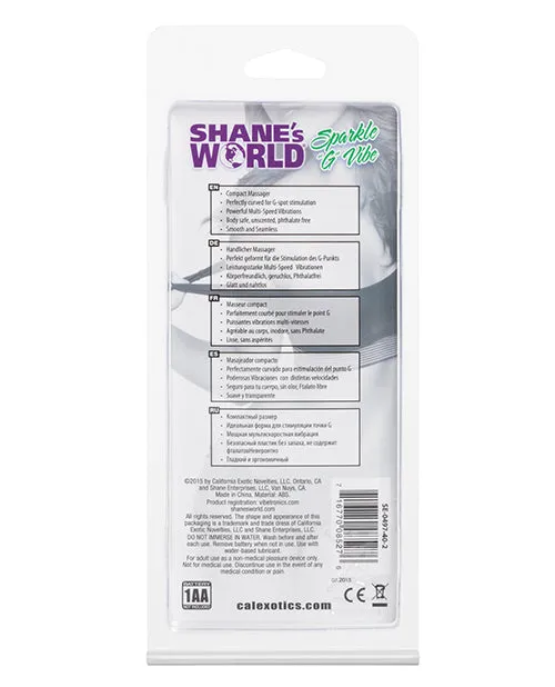 Vibrators Shanes World Shanes World Sparkle G GSpot Vibrator Purple