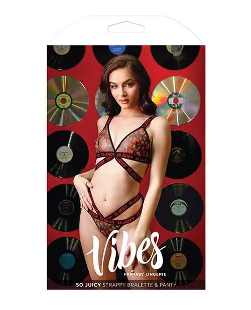 Vibrators Vibes By Fantasy Lingerie Vibes So Juicy Strappy Bralette Panty Black LXL Vibrators Vibes By Fantasy Lingerie Vibes So Juicy Strappy Bralette Panty Black LXL
