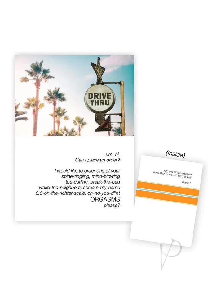 Warm Human Vibrators Warm Human Id Like to Order an Orgasm Greeting Card