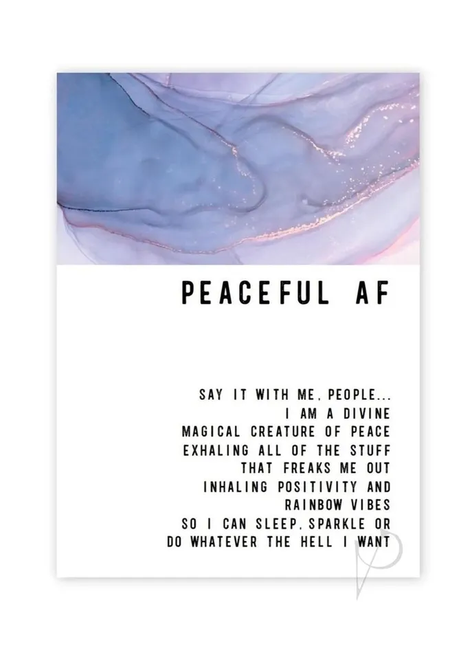 Warm Human Vibrators Warm Human Peaceful AF Greeting Card
