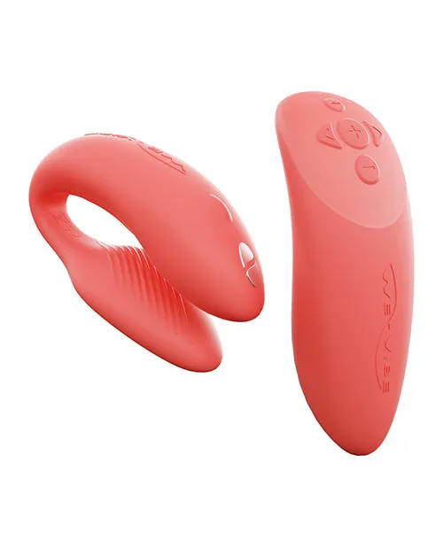 We Vibe Female Sex Toys WeVibe Chorus Rechargeable Couples Vibrator with Squeeze Remote Control Crave Coral We Vibe Female Sex Toys WeVibe Chorus Rechargeable Couples Vibrator with Squeeze Remote Control Crave Coral