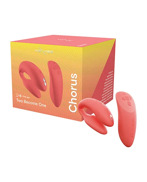 We Vibe Female Sex Toys WeVibe Chorus Rechargeable Couples Vibrator with Squeeze Remote Control Crave Coral We Vibe Female Sex Toys WeVibe Chorus Rechargeable Couples Vibrator with Squeeze Remote Control Crave Coral