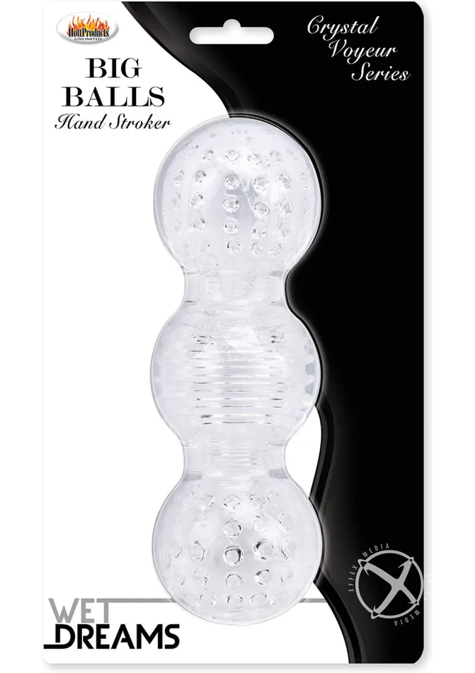 Wet Dreams Wet Dreams Crystal Voyeur Series Big Balls Stroker Sleeve Masturbator Clear Male Sex Toys Wet Dreams Wet Dreams Crystal Voyeur Series Big Balls Stroker Sleeve Masturbator Clear Male Sex Toys