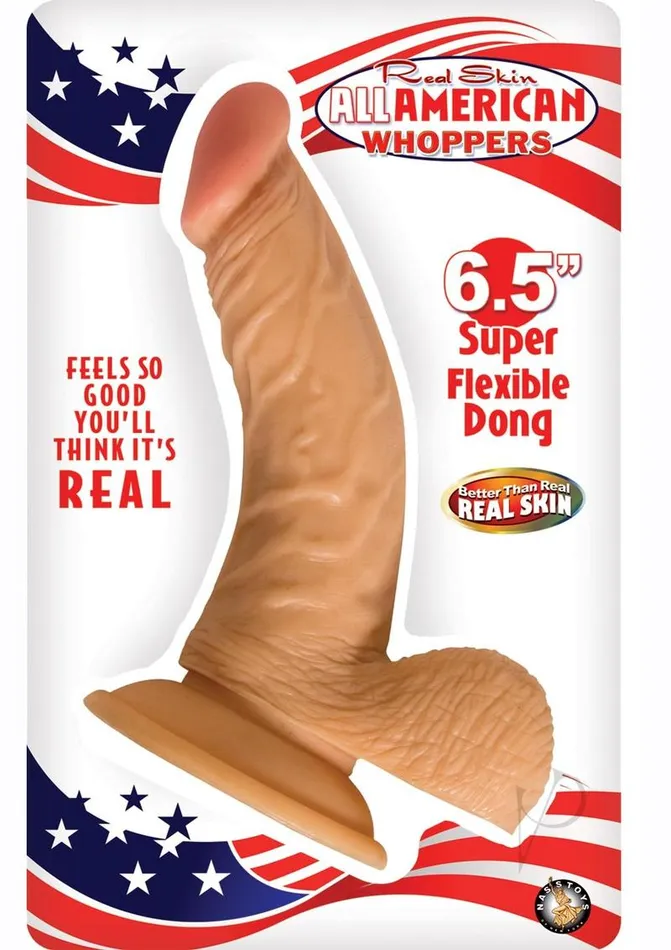 Whoppers Dildos Real Skin All American Whoppers Dildo with Balls 65in Vanilla Whoppers Dildos Real Skin All American Whoppers Dildo with Balls 65in Vanilla