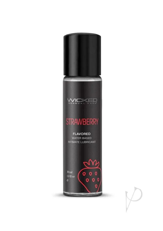 Wicked Aqua Lubricants Wicked Aqua Water Based Flavored Lubricant Strawberry 1oz Wicked Aqua Lubricants Wicked Aqua Water Based Flavored Lubricant Strawberry 1oz