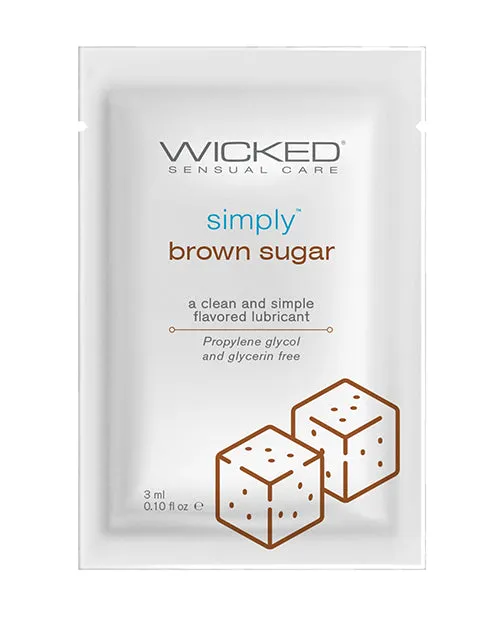 Wicked Sensual Care Lubricants Wicked Sensual Care Simply Water Based Lubricant 1 oz Brown Sugar Wicked Sensual Care Lubricants Wicked Sensual Care Simply Water Based Lubricant 1 oz Brown Sugar