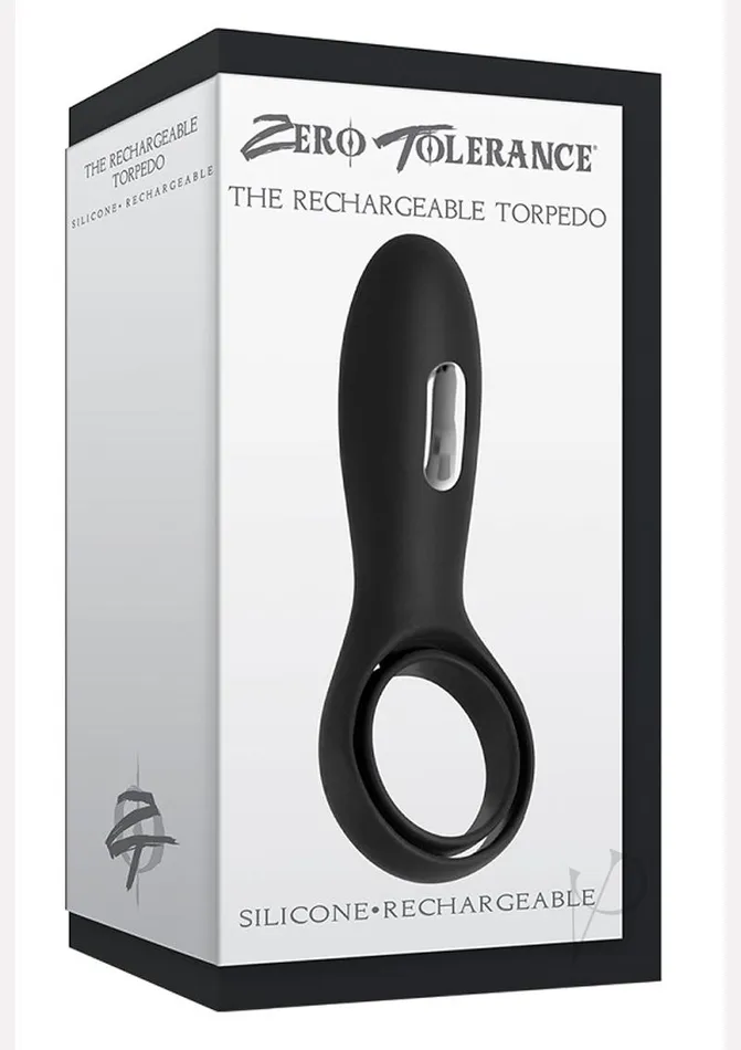 Zero Tolerance The Rechargeable Silicone Torpedo Vibrating Cock Ring Black Zero Tolerance Anal Zero Tolerance The Rechargeable Silicone Torpedo Vibrating Cock Ring Black Zero Tolerance Anal