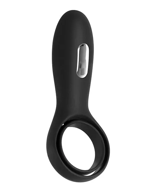 Zero Tolerance The Rechargeable Silicone Torpedo Vibrating Cock Ring Black Zero Tolerance Anal