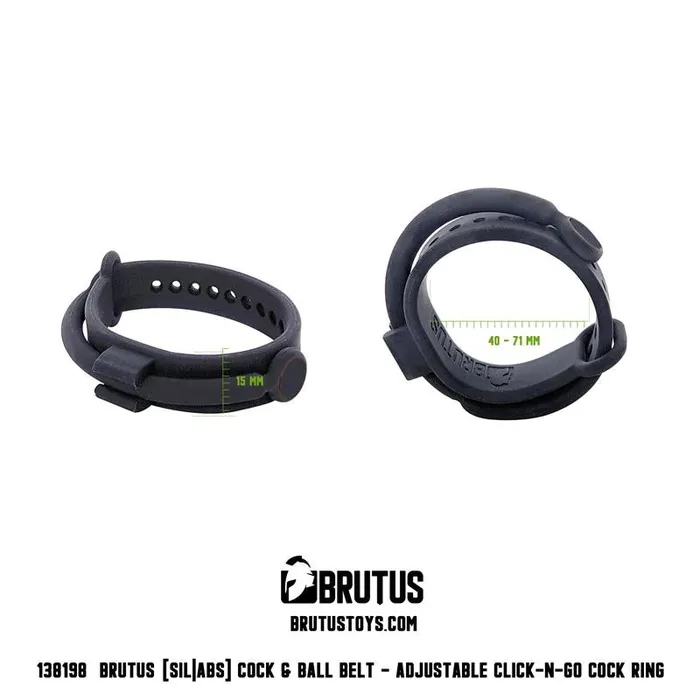 Adjustable ClickNGo Cock Ring Brutus Male Sex Toys