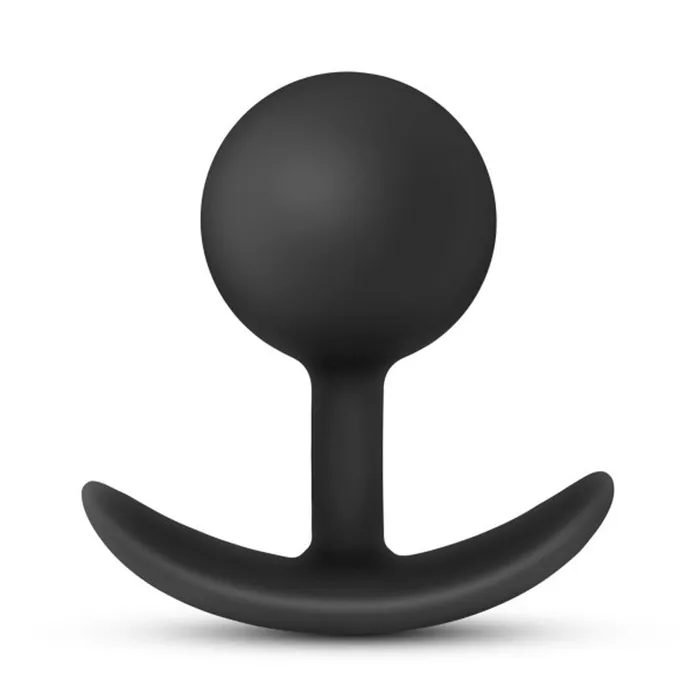 Anal Blush Anal Adventures Platinum Silicone Vibra Plug Black