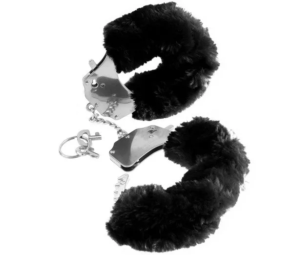 Anal FF Furry Cuffs Black Pipedream Products Anal FF Furry Cuffs Black Pipedream Products