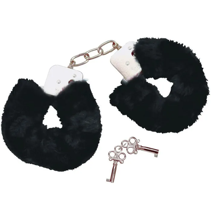 Anal Fifi Bad Kitty Black Plush Handcuffs