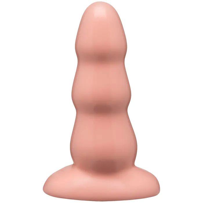 Anal Medium Triple Ripple Butt Plug White Doc Johnson