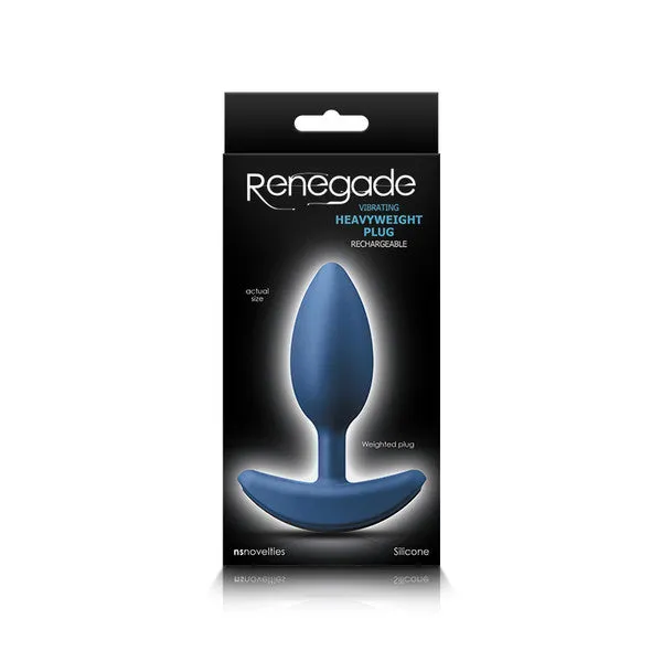 Anal NS Novelties Renegade Heavyweight Plug Medium Blue