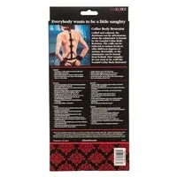 Anal Scandal Collar Body Restraint Red CalExotics Anal Scandal Collar Body Restraint Red CalExotics