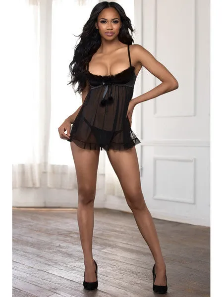 Anal Seven Til Midnight Baby Dolls STM11185BlackXL H