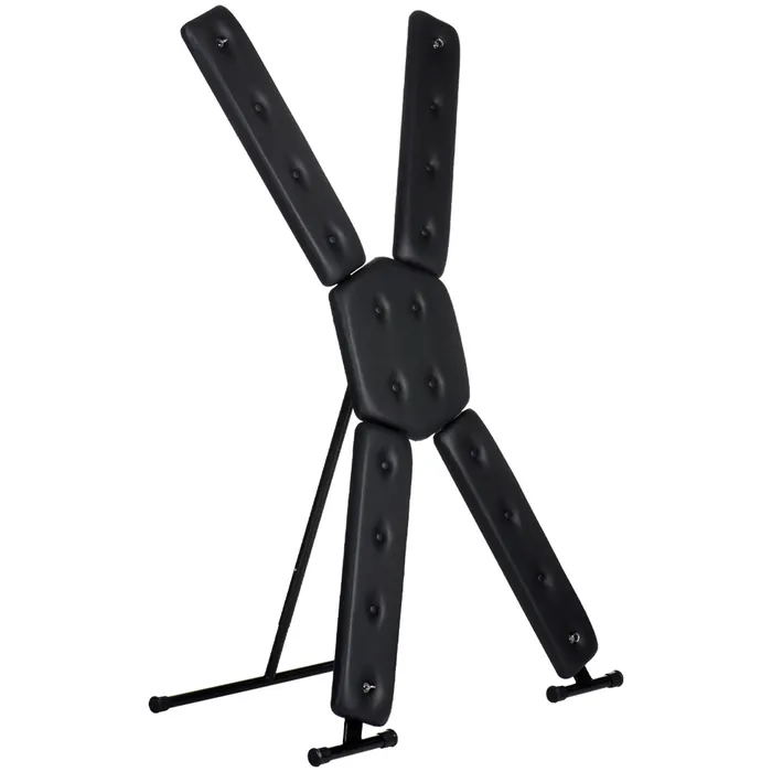 Anal XR Brands Master Series St Andrews Cross Deluxe Black