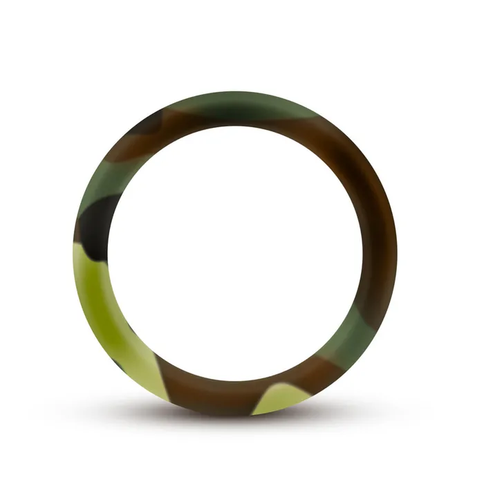 Blush Novelties Male Sex Toys Performance Silicone Camo Cock Ring Green Camoflauge