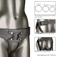 CalExotics Female Sex Toys Her Royal Harness The Regal Empress Pewter