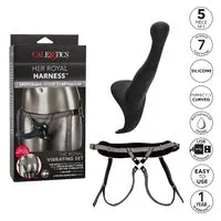 CalExotics Female Sex Toys Her Royal Harness The Royal Vibrating Set